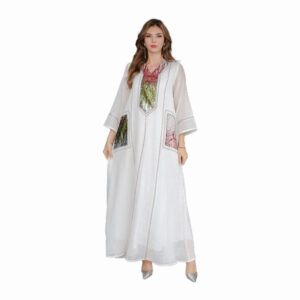 138Muslim Middle Eastern robe women's light luxury sequin embroidered robe